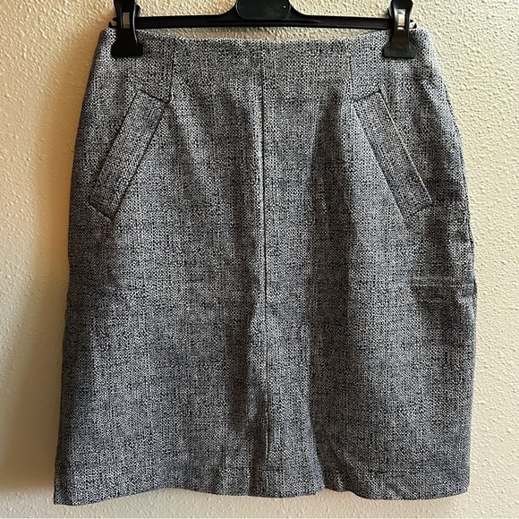 Lands End Elegant Gray Blue Women's Skirt Size 8 (28 x 22) - Picture 1 of 4